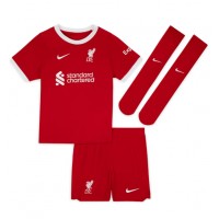Camisa de time de futebol Liverpool Virgil van Dijk #4 Replicas 1º Equipamento Infantil 2023-24 Manga Curta (+ Calças curtas)